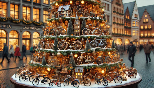 Tannenbaum mit Lastenrädern