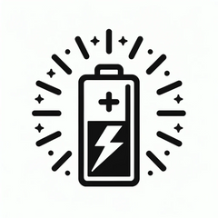 Lange Leuchtdauer (bis zu 12h)